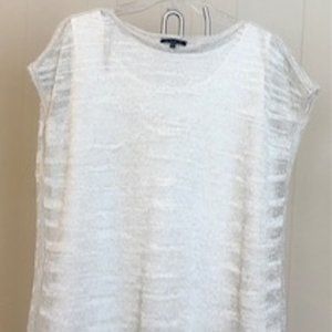 Lafayette 148 NY  Shimmer Linen blend top NWOT